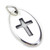 Cross oval tag sterling silver charm .925 x 1 Holy Crosses charms