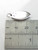 Cross oval tag sterling silver charm .925 Holy Crosses charms size example