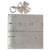 Four leaf clover sterling silver charm pendant .925 Lucky charms size example