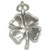 Four leaf clover sterling silver charm pendant .925 x 1 Lucky charms