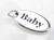 Baby Tag sterling silver charm .925 x 1 Babies and Love charms additional view