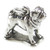 Pug dog sterling silver charm .925 x 1 Pugs Dogs charms