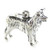 Border Collie dog sterling silver charm .925 x 1 Collies charms Dogs.