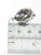 Bears Head sterling silver charm pendant .925 Bear pendants charms size example