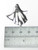 Ghost sterling silver pendant .925 NO CHAIN Ghosts pendants side view