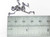 Skeleton 2D sterling silver charm pendant .925 Skeletons charms side view
