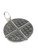 Waffle sterling silver charm .925 x 1 Waffel Wafel Waffles charms side view