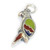 Parrot sterling silver charm .925 Parrots charms