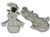 Snowman sterling silver charm pendant .925 Snowmen charms additional view