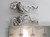 Flamingo sterling silver charm .925 Flamingos charms size example