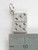 Domino sterling silver charm double sided .925 Dominoes game charms detail