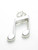 Music note sterling silver charm - pendant .925 x 1 musical notes charms additional view