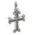 Cross small sterling silver charm pendant .925 x 1 crosses charms