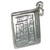 Newspaper sterling silver charm .925 x 1 Newspapers charms