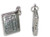 Newspaper sterling silver charm .925 Newspapers charms additional view