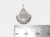 Scallop Shell sterling silver charm .925 Scallops Shells charms size example