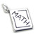 Maths book sterling silver charm .925 x 1 Mathematics Math charms
