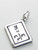 Maths book sterling silver charm .925 x 1 Mathematics Math charms image 7