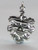 Green Man - Leaf with Face Deity sterling silver charm .925 additional view