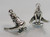 Gymnast on beam sterling silver charm .925 Gymnastics charms B extra view