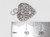 Grandmother heart sterling silver charm pendant .925 Grand Mother detail