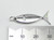 Christian Fish sterling silver charm .925 Fishes Holy Christ charms side view