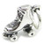 Roller Skate TINY sterling silver charm .925 Rollerskate charms