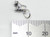 Roller Skate TINY sterling silver charm .925 Rollerskate charms detail