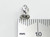 Roller Skate TINY sterling silver charm .925 Rollerskate charms additional view