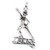 Dance sterling silver charm pendant .925 x 1 Dancing charms