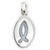 Christian Fish sterling silver charm .925 Holy Christ Fishes charms A1