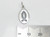 Christian Fish sterling silver charm .925 Holy Christ Fishes charms A1 detail