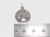 Sand Dollar sterlng silver charm 925 Snapper Biscuit or Sea Cookie size example