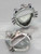 Cat Photo Holder sterling silver charm .925 x 1 Cats Photos charms image 6