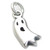 Ghost small spooky sterling silver charm .925 Ghost Haunted charms