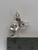 Knight Head - Helmet sterling silver charm .925 Knights charms detail