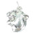 Cougar Head sterlng silver 2D charm pendant .925 x1 Cougars Heads charms
