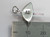 Umbrella sterling silver charm Flat .925 Weather charms size example