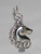 Unicorn 2D sterling silver charm .925 x 1 Unicorns charms A1 additional view