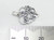 Love sterling silver charm .925 Loving Caring charms pendants side view