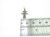 Double Cross sterling silver charm .925 Crosses charms side view