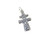 Double Cross sterling silver charm .925 Crosses charms additional view