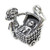 Girl with Baby in pram sterling silver charm .925 x 1 babies charms