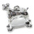 Jack Russell dog sterling silver charm .925 Russel Terriers