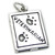 Veterinarian Book sterling silver charm .925 Vet Books Vets charms