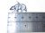 Bear 2D sterling silver charm pendant .925 x 1 Bears charms & pendants side view