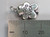 Lucky 4 leaf clover sterling silver charm .925 Luck charms size example