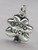 Lucky 4 leaf clover sterling silver charm .925 x 1 Luck charms additional view