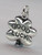 Lucky 4 leaf clover sterling silver charm .925 Luck charms additional view