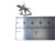 Pointer Dog sterling silver charm .925 x 1 Pointers Dogs charms side view